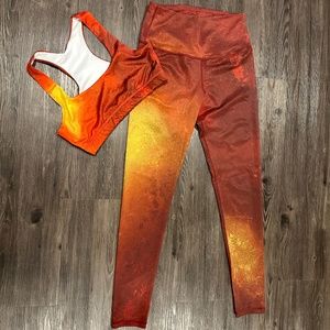 Warm color workout set